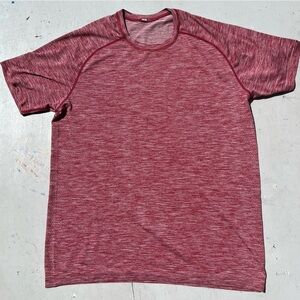 Men's Lululemon T-Shirt Red Solid NO TAG Light Gym Run Gorpcore Yoga Breath
